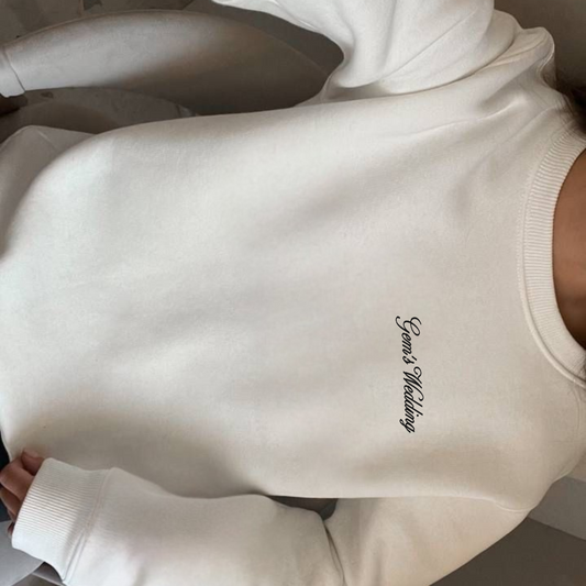 'Til Forever Personalized Embroidered Crewneck